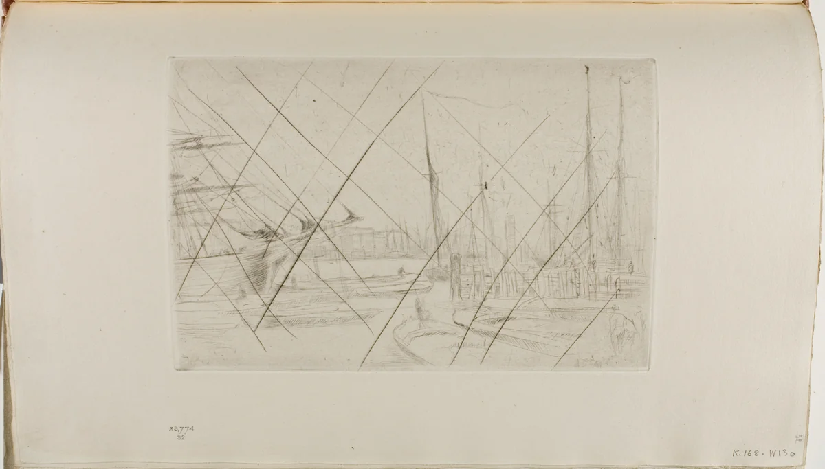 From Billingsgate by James McNeill Whistler, print, 1876-1877