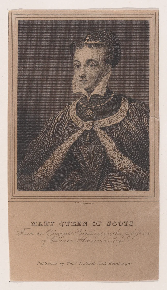 Mary, Queen of Scots by James Ramage, print, 1825-1875