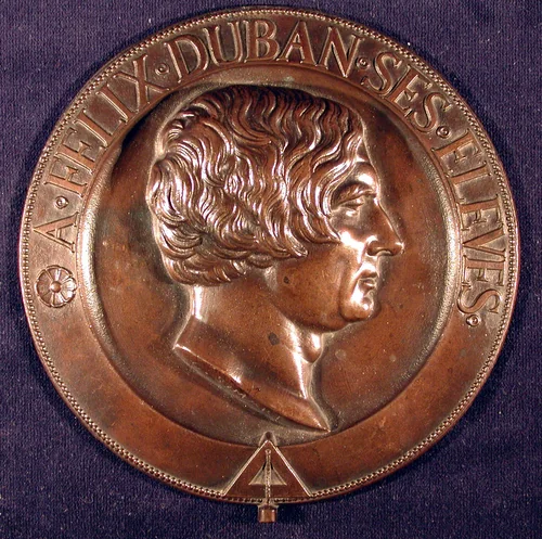 The Architect Félix Duban by Pierre-Charles Simart, metalwork, 1835-1855