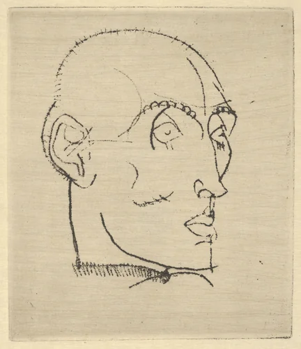 Portrait of a Man by Egon Schiele, print, 1914