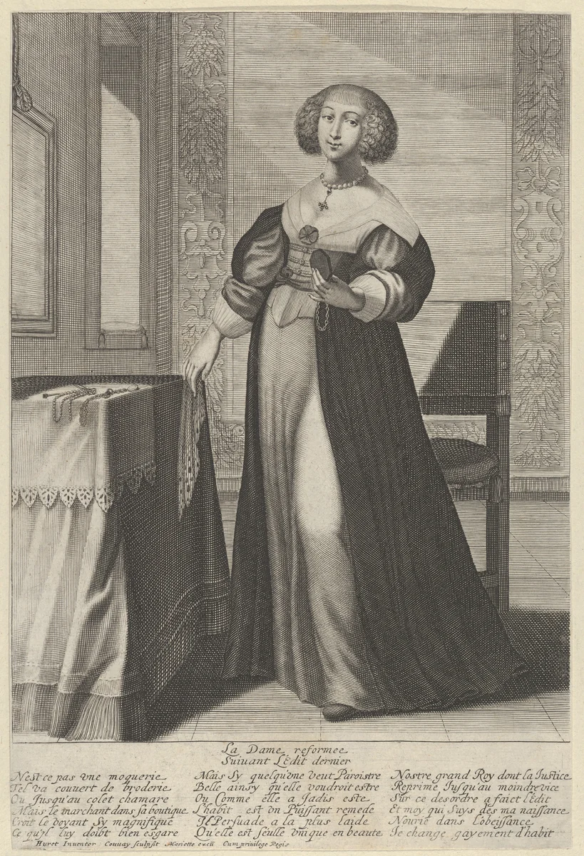 The Reformed Woman by Jean Couvay, print, 1620-1660