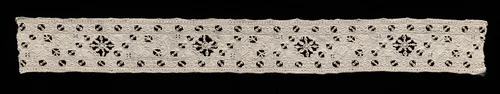 Needlepoint (Cutwork) Lace Insertion by Unknown, textile, 1560-1699