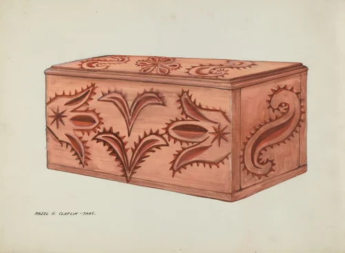 Box by Majel G. Claflin, index of american design, 1937