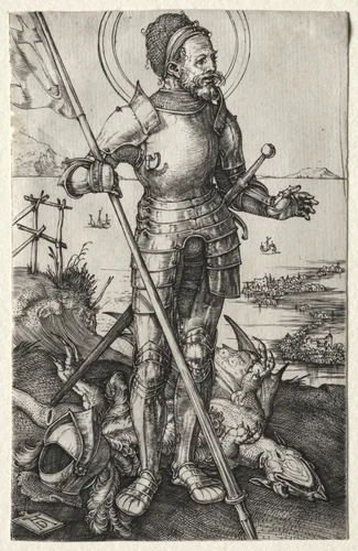 St. George on Foot by Albrecht Dürer, print, 1499-1510