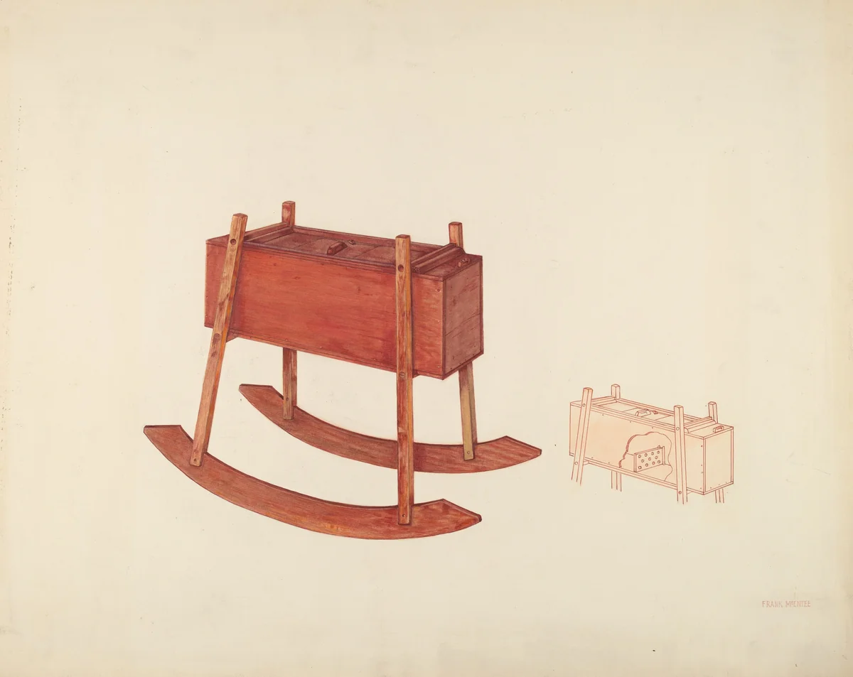 Churn (Rocker Type) by Frank McEntee, index of american design, 1939