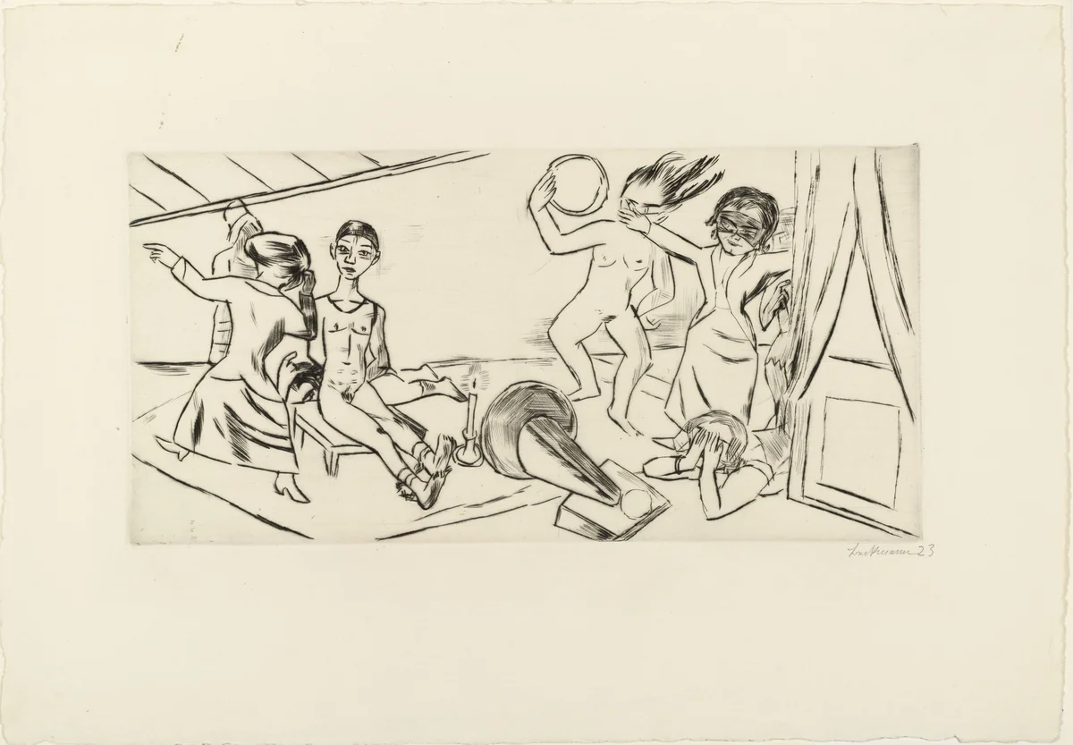 Dream II (Der Traum II) by Max Beckmann, print, 1924
