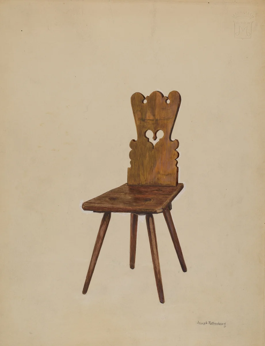 Side Chair by Joseph Rothenberg, index of american design, 1936