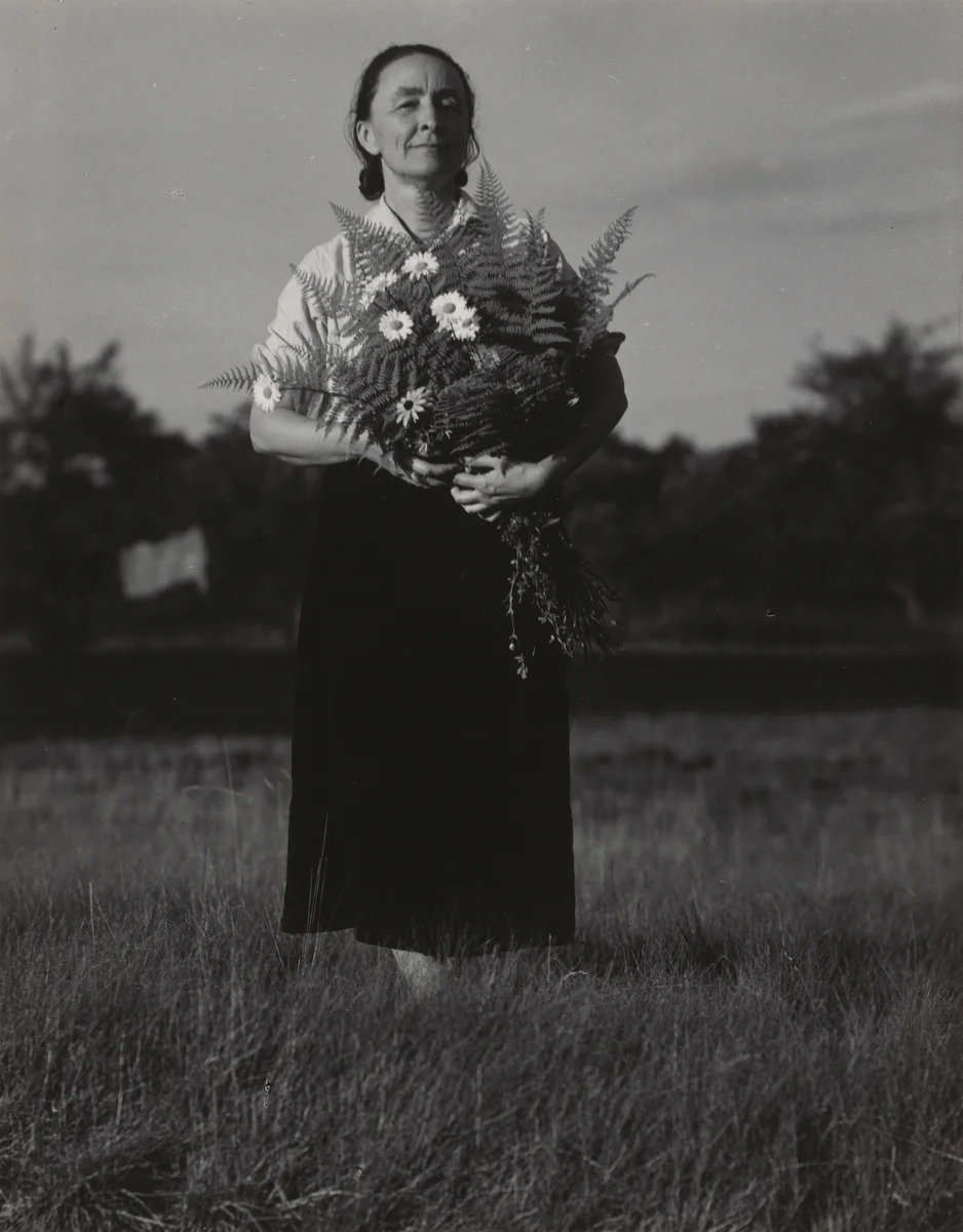 Georgia O'Keeffe by Alfred Stieglitz, photograph, 1936