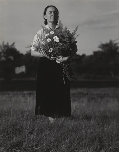 Georgia O'Keeffe by Alfred Stieglitz, photograph, 1936