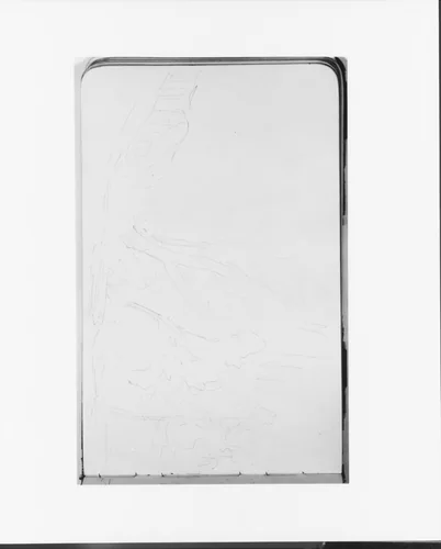 Rocky Landscape with Trees (from Sketchbook) by Albert Bierstadt, artwork, 1890