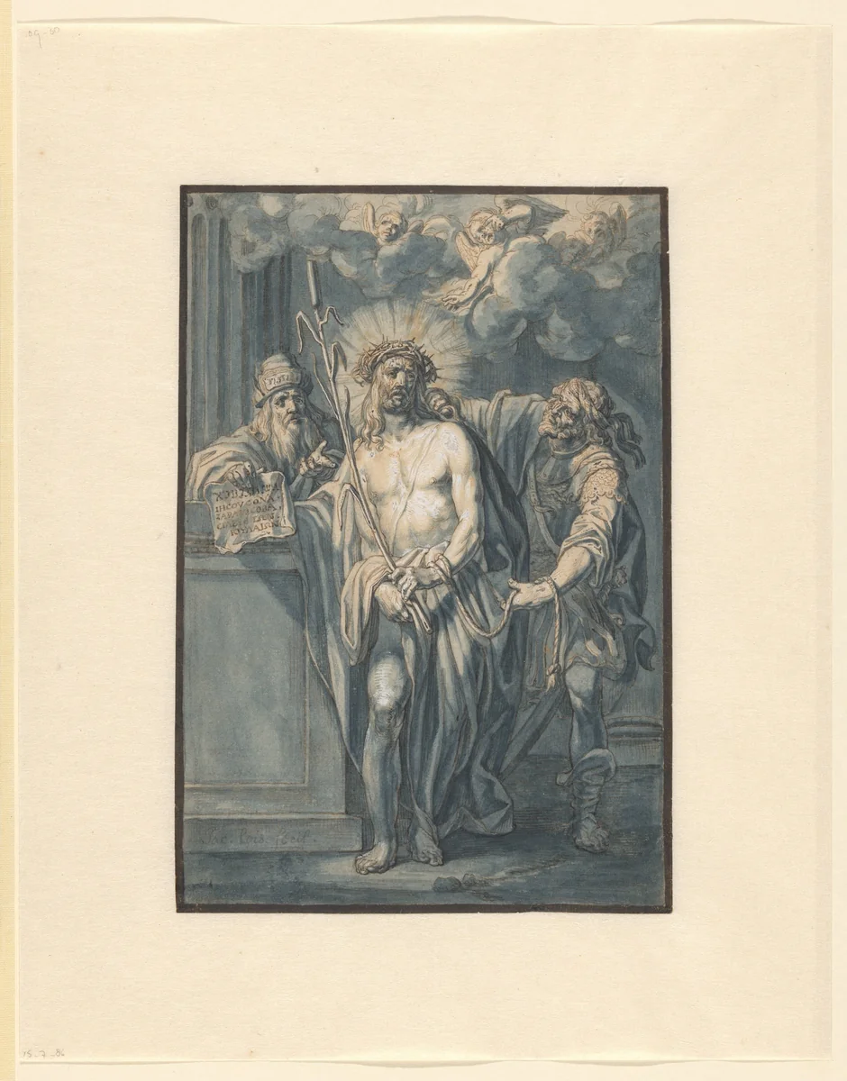 Ecce Homo by Jacob Lois, drawing, 1638-1643