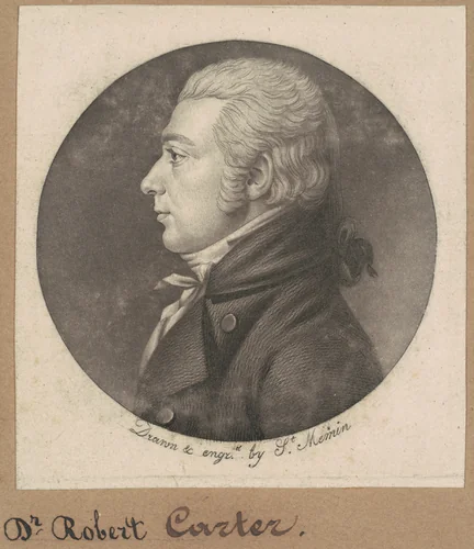 Robert Carter by Charles B. J. Févret de Saint-Mémin, print, 1801
