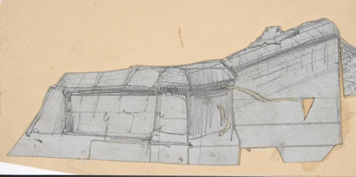Design for a Stage Set at the Opéra, Paris by Eugène Cicéri, drawing, 1830-1890