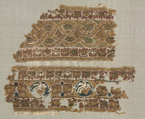 Fragment of a Tiraz-Style Textile by Unknown, textile, 1094-1101