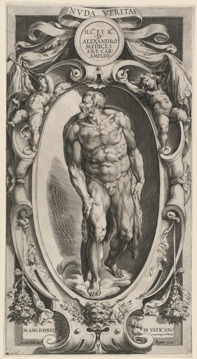 Saint John the Baptist by Cherubino Alberti, print, 1591