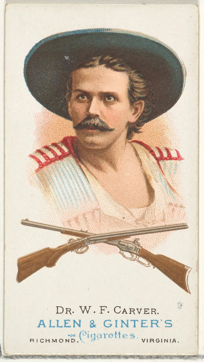 Dr. William Frank Carver, Rifle Shooter, from World's Champions, Series 1 (N28) for Allen & Ginter Cigarettes by Allen & Ginter, print, 1887