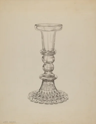 Candlestick by John Dana, index of american design, 1936
