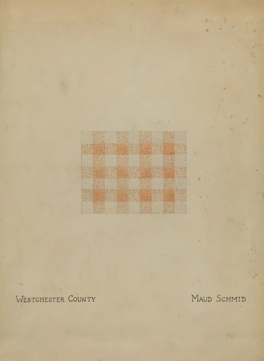 Piece of Linen by Maud Schmid, index of american design, 1936