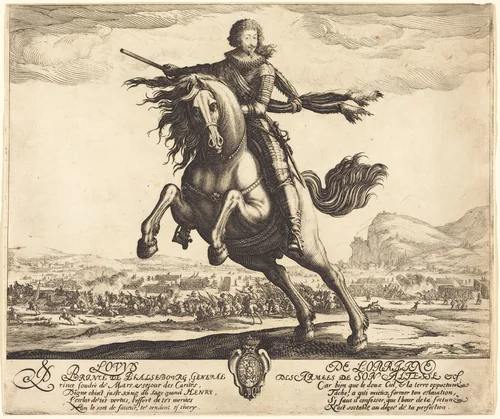 Louis de Lorraine, Prince of Phalsbourg by Jacques Callot, print, 1621-1623
