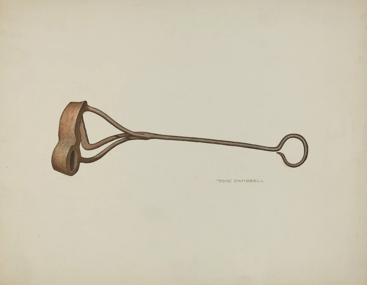 Branding Iron by Rose Campbell-Gerke, index of american design, 1935-1942