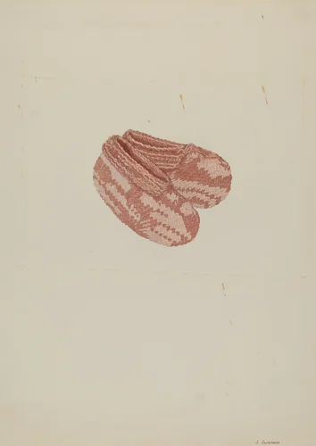 Peg'in Stitch Boot by Syrena Swanson, index of american design, 1937