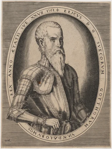 Eric XIV, King of Sweden by Frans Huys; Hieronymus Cock, print, 1561