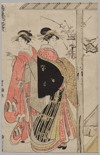 Courtesans of the Ōgiya on a Spring Outing by Utagawa Toyokuni, print, 1794-1799