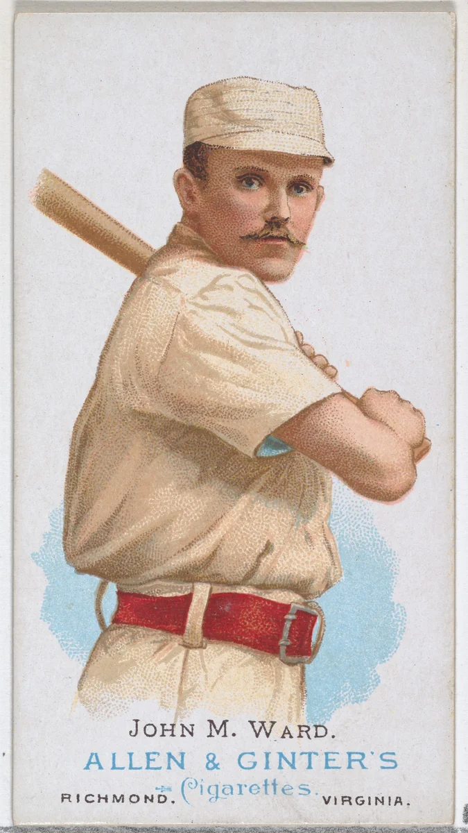 John M. Ward, Baseball Player, from World's Champions, Series 1 (N28) for Allen & Ginter Cigarettes by Allen & Ginter, print, 1887