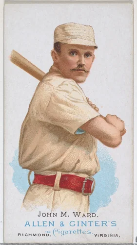 John M. Ward, Baseball Player, from World's Champions, Series 1 (N28) for Allen & Ginter Cigarettes by Allen & Ginter, print, 1887