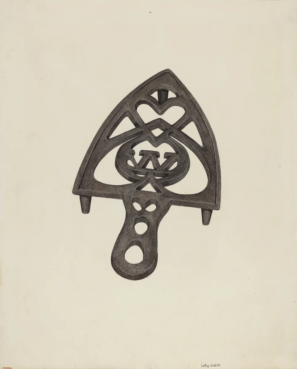 Trivet by LeRoy Griffith, index of american design, 1941