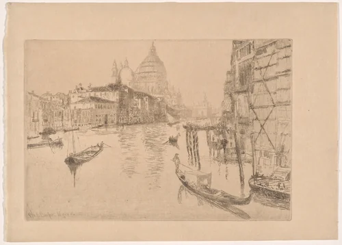 Entrance to Canal Grande by Otto Henry Bacher, print, 1880