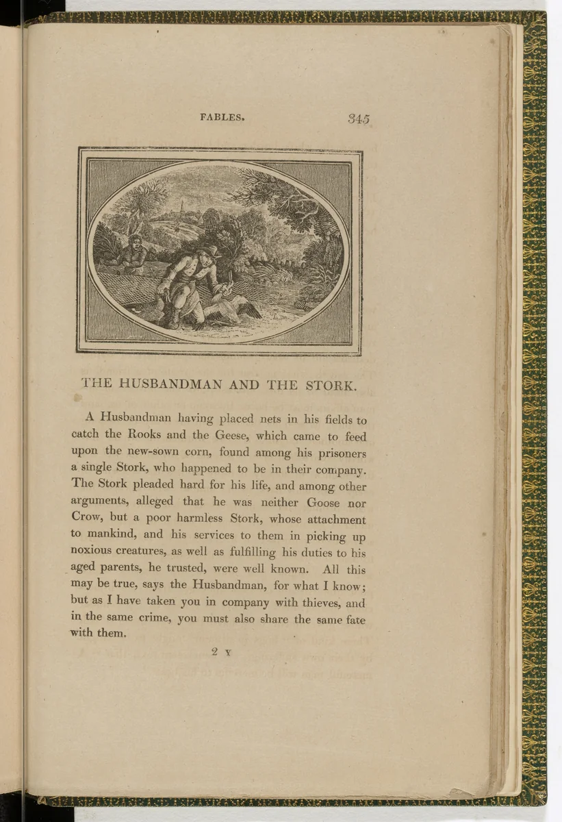 Headpiece (page 345) from The Fables of Aesop by Thomas Bewick, illustrated book, 1818