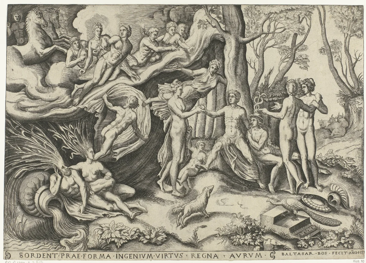 Oordeel van Paris by Unknown, print, 1553