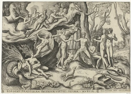 Oordeel van Paris by Unknown, print, 1553