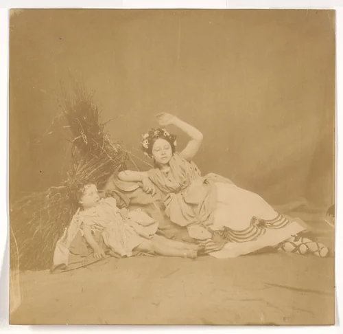 [Royal Children in Tableau of the Seasons] by Roger Fenton, photograph, 1854