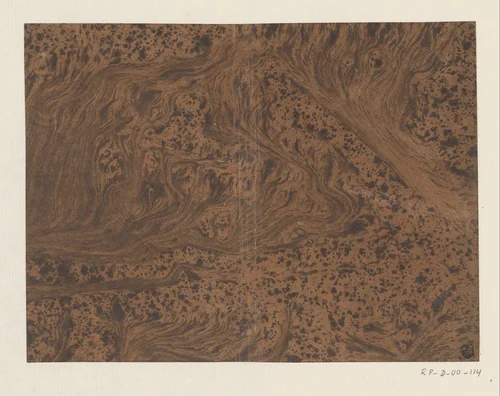 Boomwortelmarmer in zwart en bruin by anonymous, other, 1750-1900