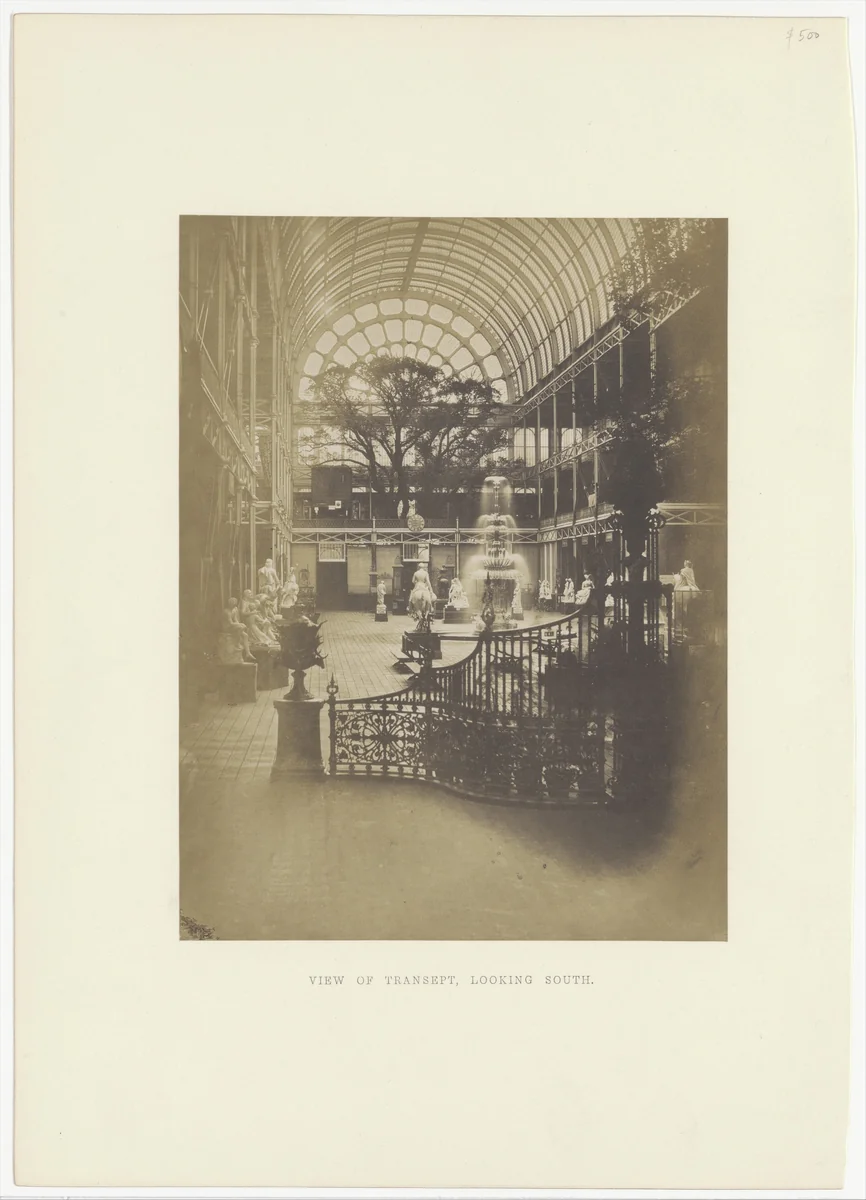 View of Transept, Looking South by Hugh Owen, photograph, 1851