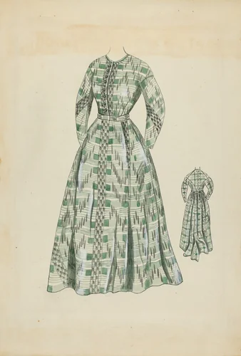 Woman's Dress by Rosalia Lane, index of american design, 1936