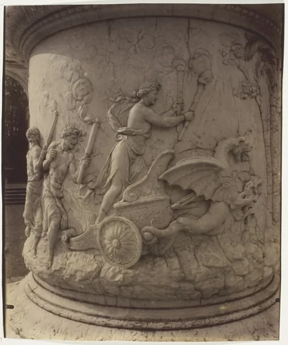 Versailles, Enlèvement de Proserpine par Pluton par Girardon, (detail) by Jean-Eugène-Auguste Atget, photograph, 1904