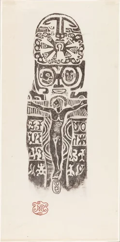 Christ on the Cross by Paul Gauguin, print, 1895-1903