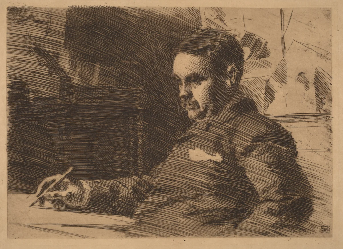 Lawyer Wade by Anders Zorn, print, 1890