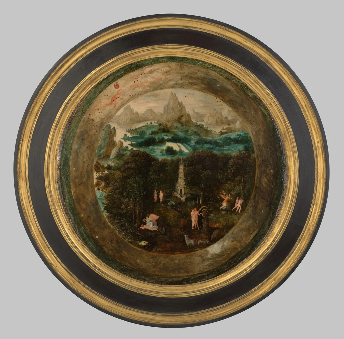 Paradise by Herri met de Bles, painting, 1541-1550