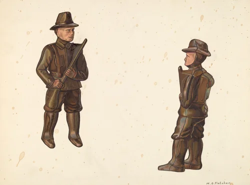 Soldier in Khaki Coin Bank by William O. Fletcher, index of american design, 1938