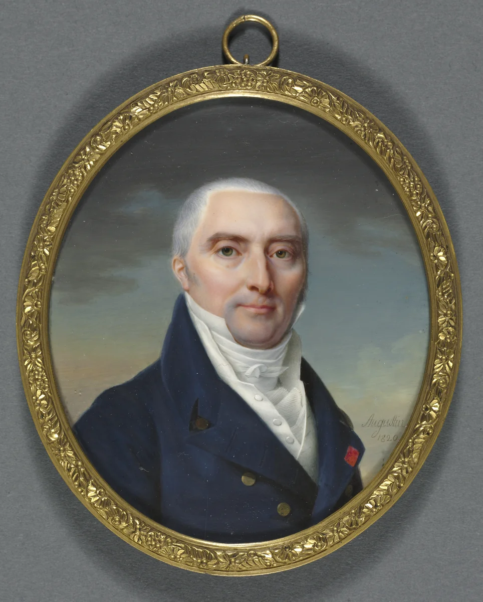 Portrait of Antoine Roy by Jean-Baptiste Jacques Augustin, painting, 1820