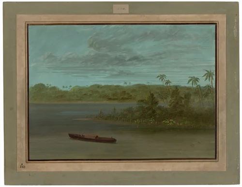 Mouth of the Rio Purus by George Catlin, painting, 1854-1869
