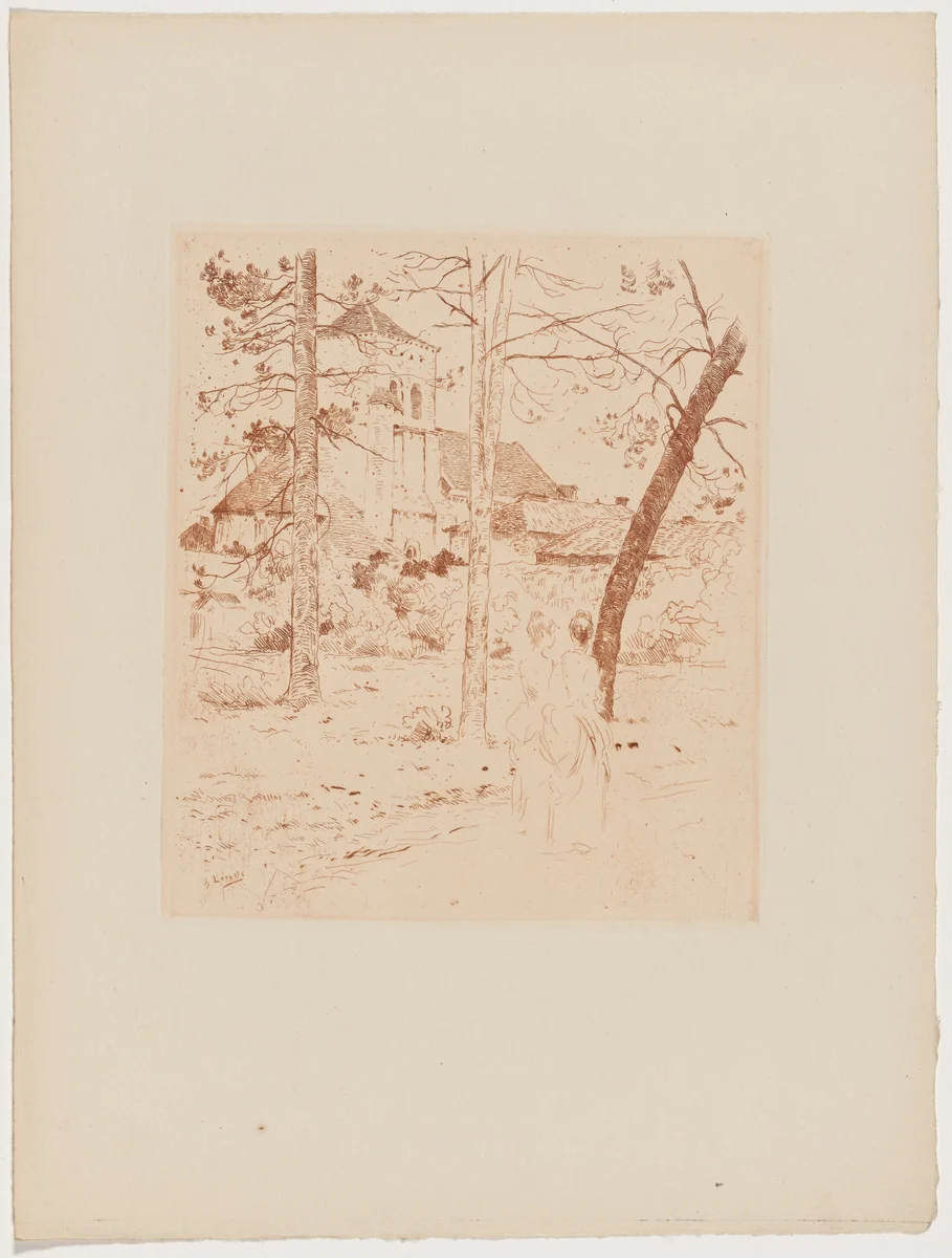 Promenade by Henri Lerolle, print, 1895