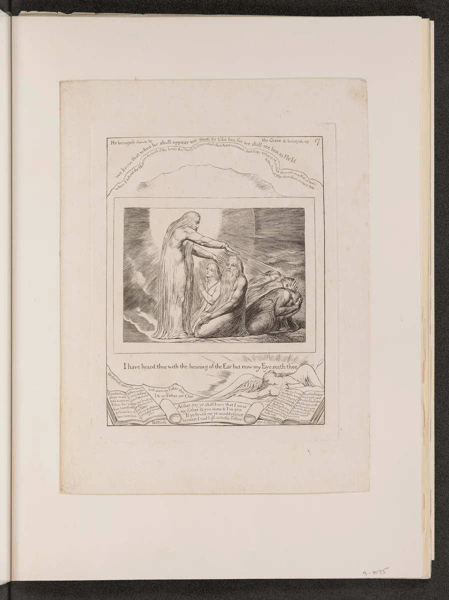 The Vision of Christ by William Blake, portfolio, 1825