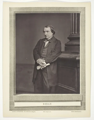 Renan by Antoine-Samuel Adam-Salomon, photograph, 1871-1876