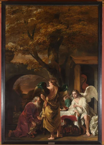 Abraham Entertaining the Three Angels by Ferdinand Bol, painting, 1660-1663