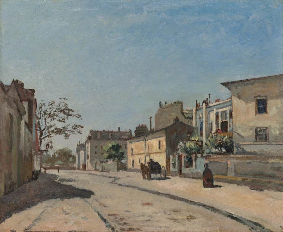 French Street Scene by Edouard Béliard, painting, 1873-1877